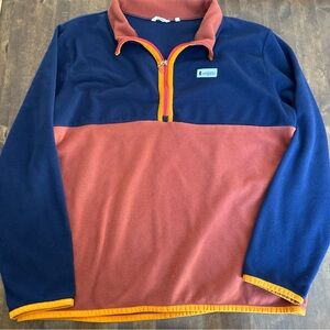 Cotopaxi Mens Fleece Pullover XL Qtr Zip Jacket Reto Preppy Outdoor Casual